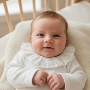 Onesie blanco y azul Tule